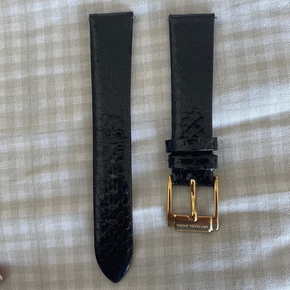 NEW WITHOUT TAG- Michael Kors 18MM Watch Alligator Leather Strap